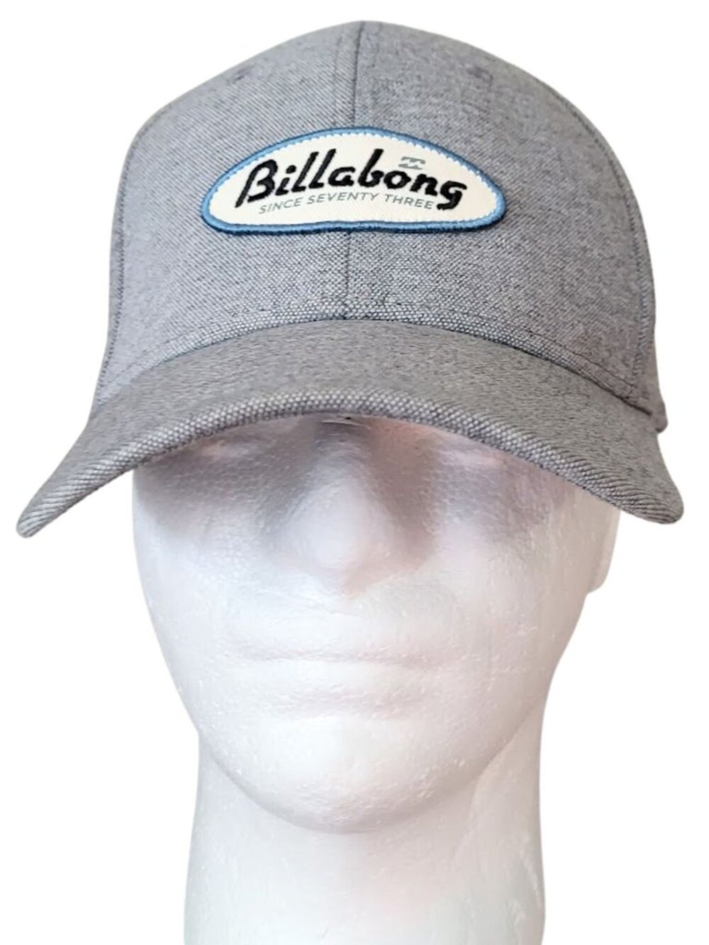 BILLABONG Heathered Gray Walled Flex-Fit Stretch Hat - Men's S/M